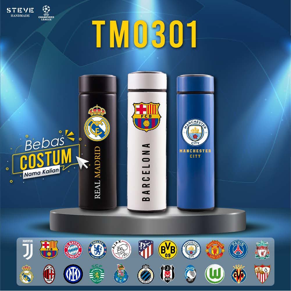 Botol minum Design Champion League Edition tumbler