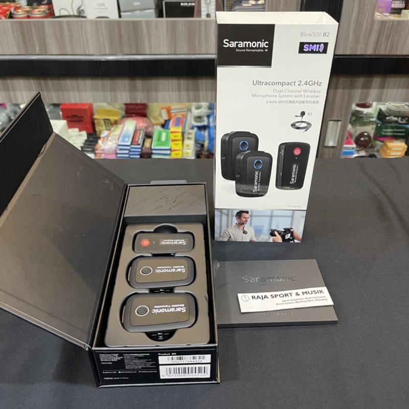 SARAMONIC BLINK 500 B2 MICROPHONE WIRELESS DUAL - CHANNEL OMNI LAVALIER WIRELESS MIC FOR YOUTUBE VLO
