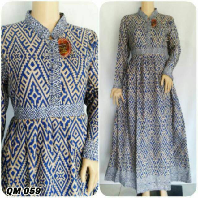 Gamis Batik modern Fashion Wanita Muslimah