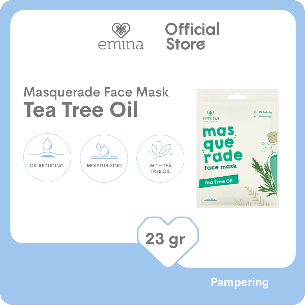 Emina Masquerade Face Mask 23 g - Masker Wajah (Sheet Mask) BISA COD