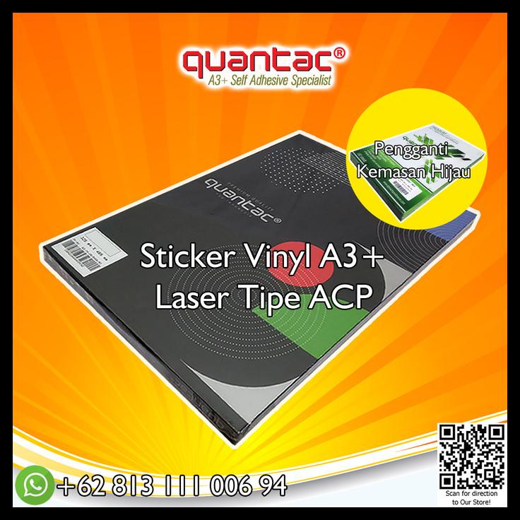 

Sticker Vinyl Laser A3+ Quantac Transparan Acp(Box Hijau)