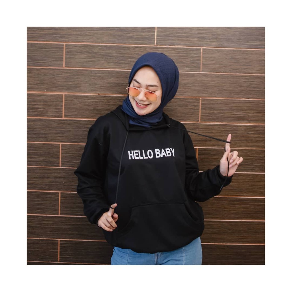 hello baby sweater wanita muraah ber hoodie