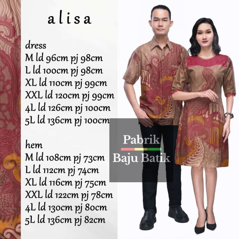 Srdress Alisa Batik Keluarga
