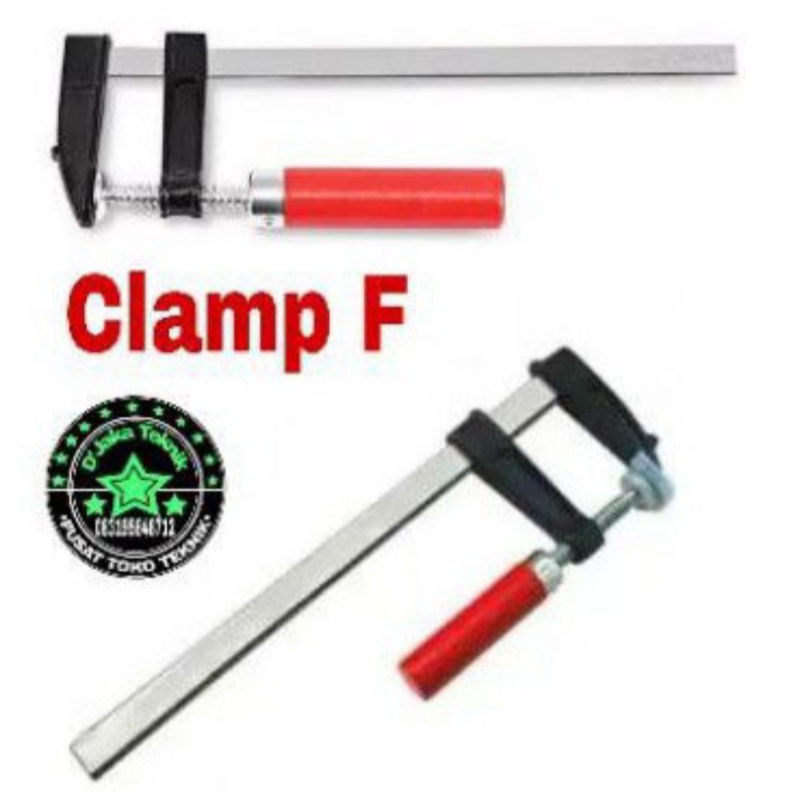 Alat press kayu klem f Penjepit kayu 60 cm X 5 cm clamp F catok kayu