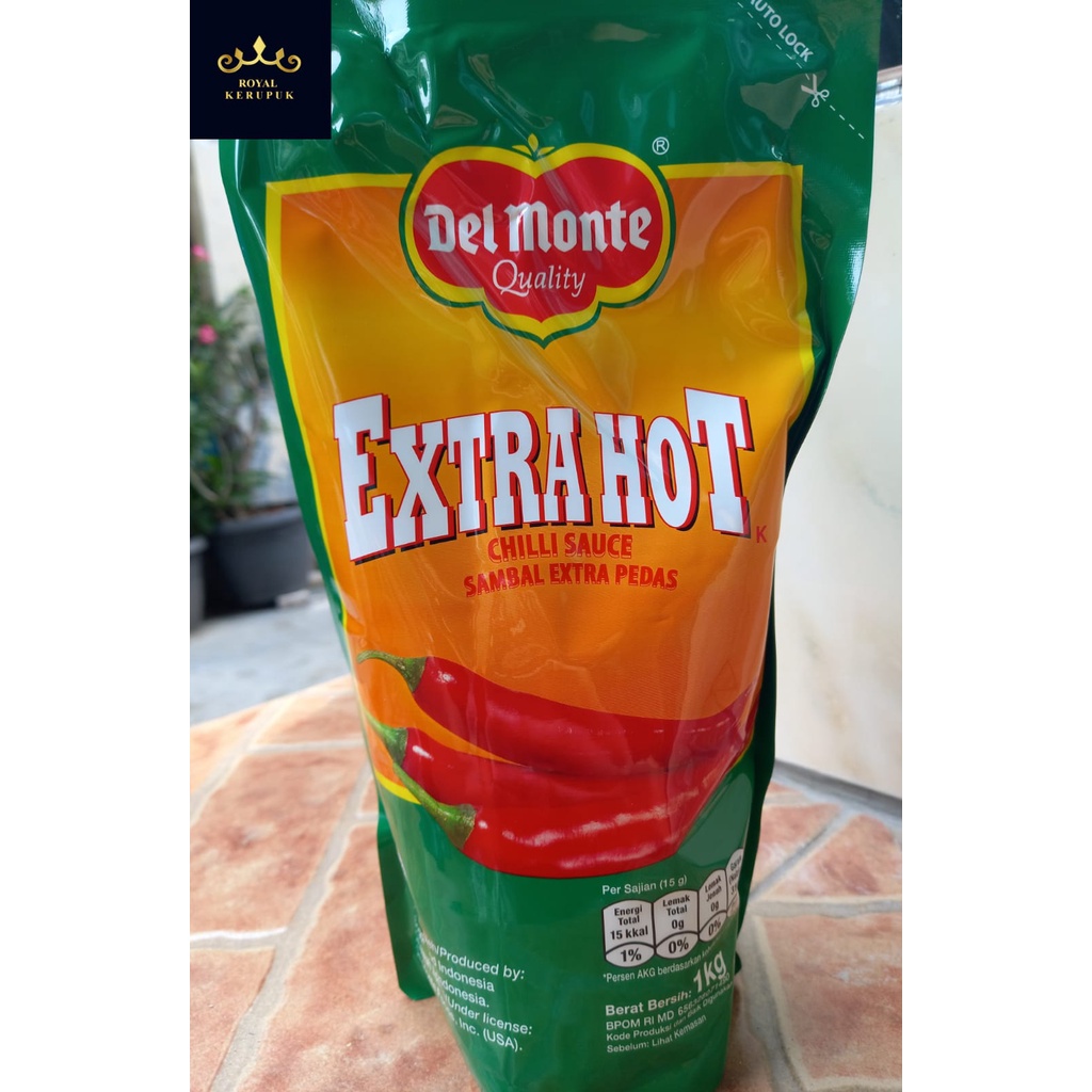 Delmonte Extra Hot 1kg / Delmonte Extra Pedas 1 kg pouch / Chilli Saus