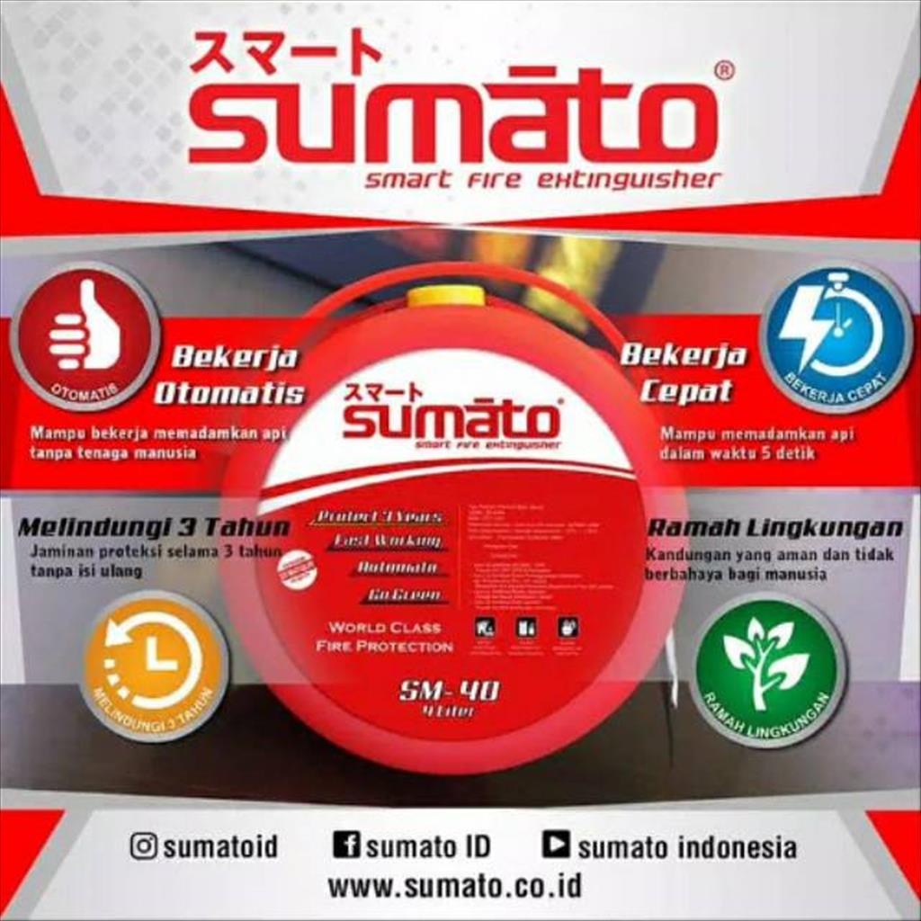 APAR Alat Pemadam api ringan SUMATO SM 40 4 Liter