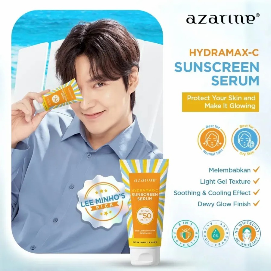 AZARINE HYDRAMAX C SUNSCREEN SPF50 PA++++ X LEE MIN HO