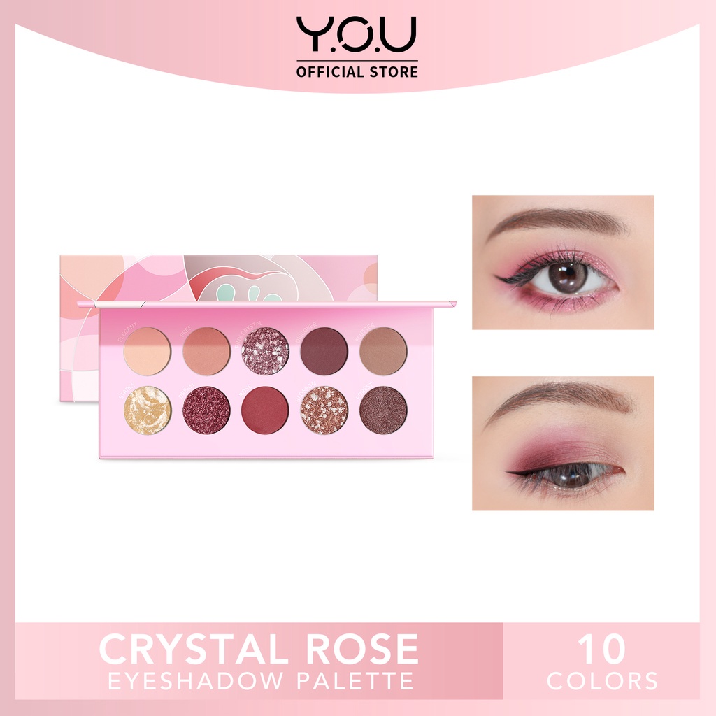 Crystal Rose Eyeshadow Palette 10 color