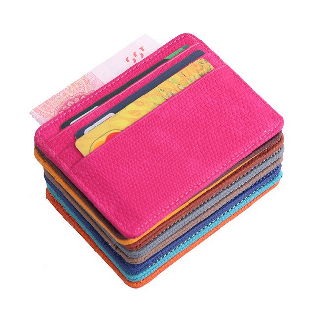 Dompet Kartu Wallet Card Holder Kulit Import J24