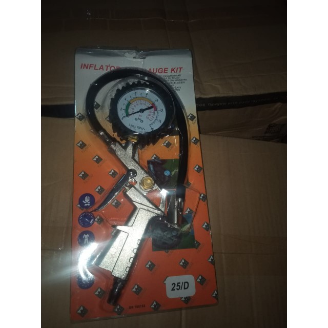 Tire Inflator Air Pressure Gun Ukuran Angin 3 in 1 Isi Angin / pengukur tekanan ban super murah