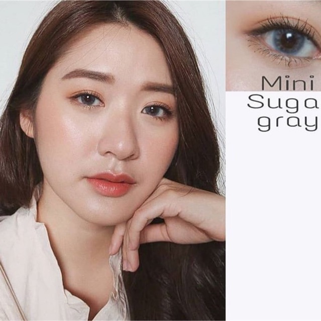 Mini sugar brown gray softlens kitty kawaii