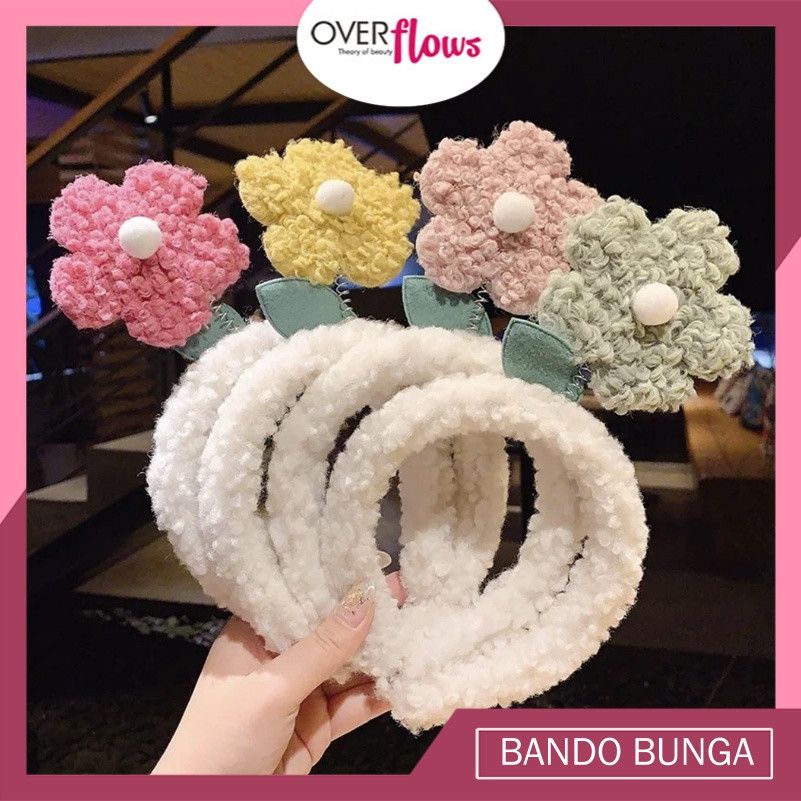 OVERFLOWS.ID BANDO BUNGA BULU ALA KOREA BANDANA BANDO BUNGA PER BANDO BUNGA ZHAO LUSI