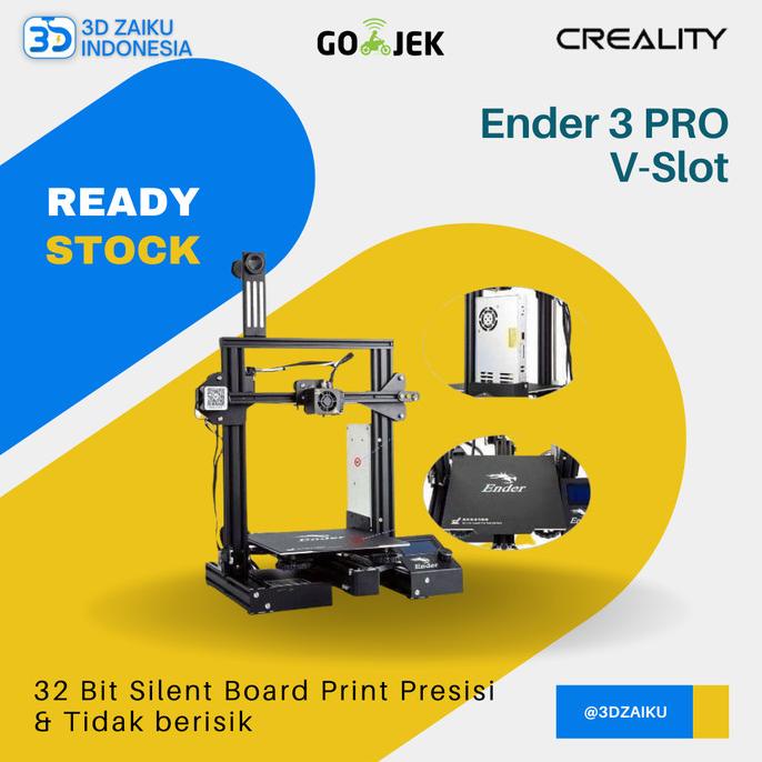 Creality Ender 3 Pro V-Slot 3D Printer Prusa i3 Size Besar