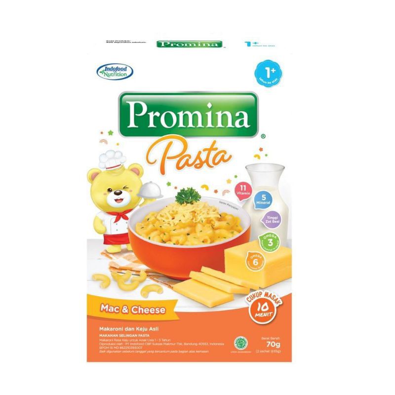 Promina Pasta Mac n Cheese 1 Tahun+ Kotak 70 Gram