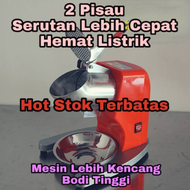 MEDAN Sumut Fomac MESIN SERUT Es Alat Penyerut Es Shaved Ice crusher 1 2 pisau Halus Matrix Eton Ori