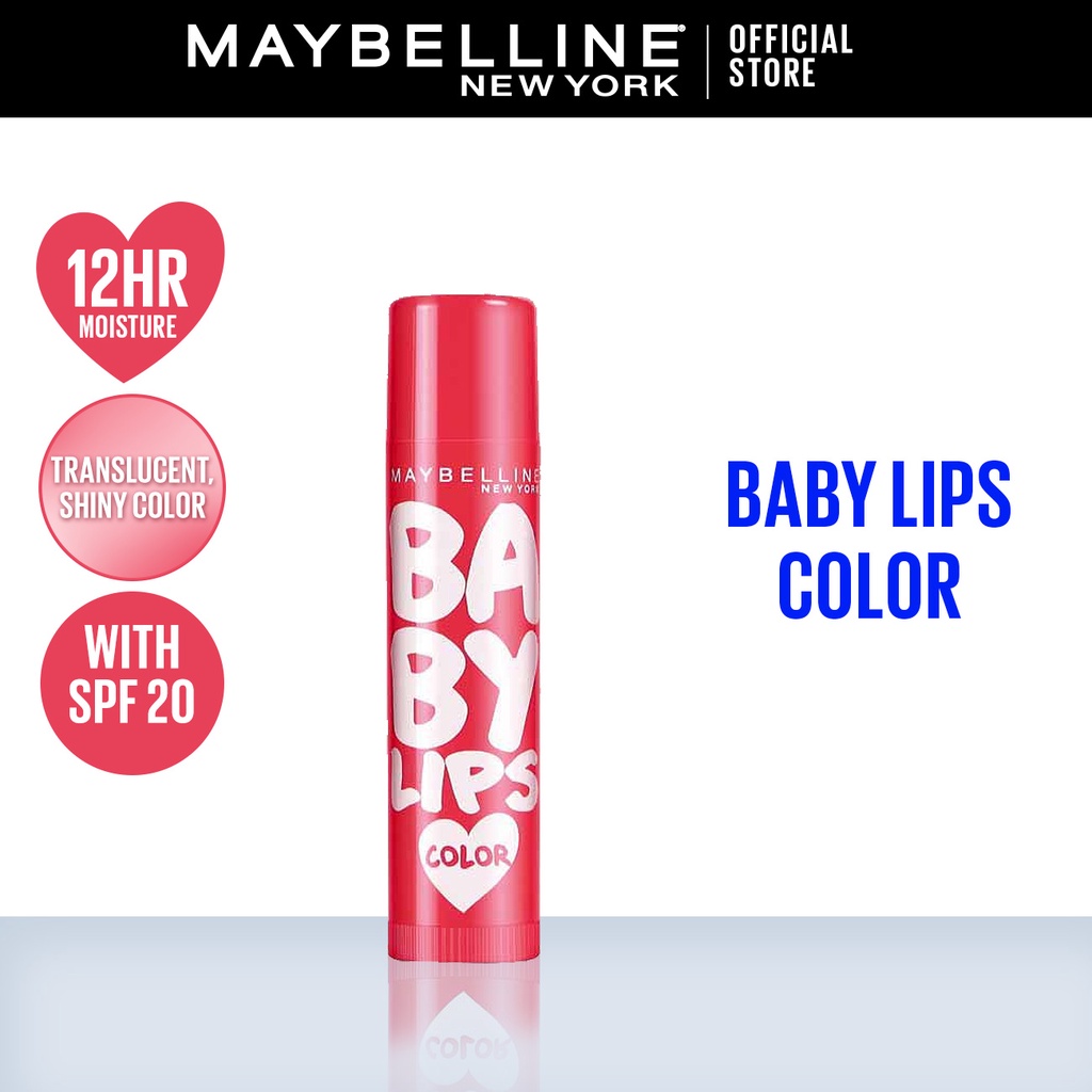 Maybelline Baby Lips Love Color Lip Balm SPF20 Make Up - Cherry (Melembabkan Selama 12 Jam)