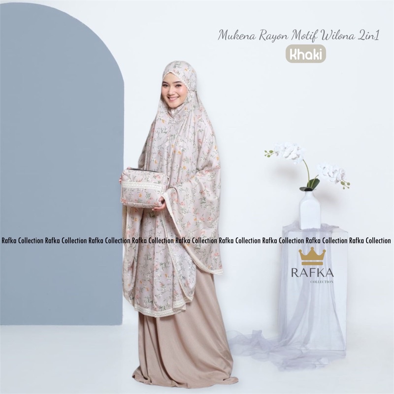Mukena Dewasa Rayon 2in1 Motif Wilona