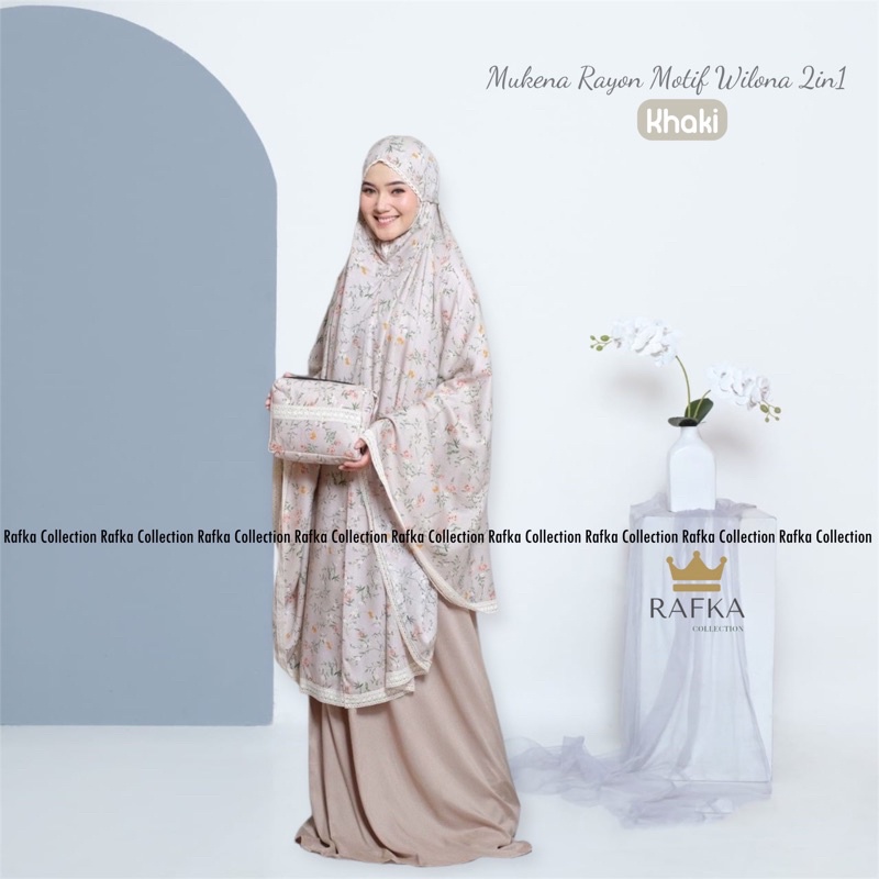 MUKENA DEWASA RAYON 2IN1 MOTIF WILONA