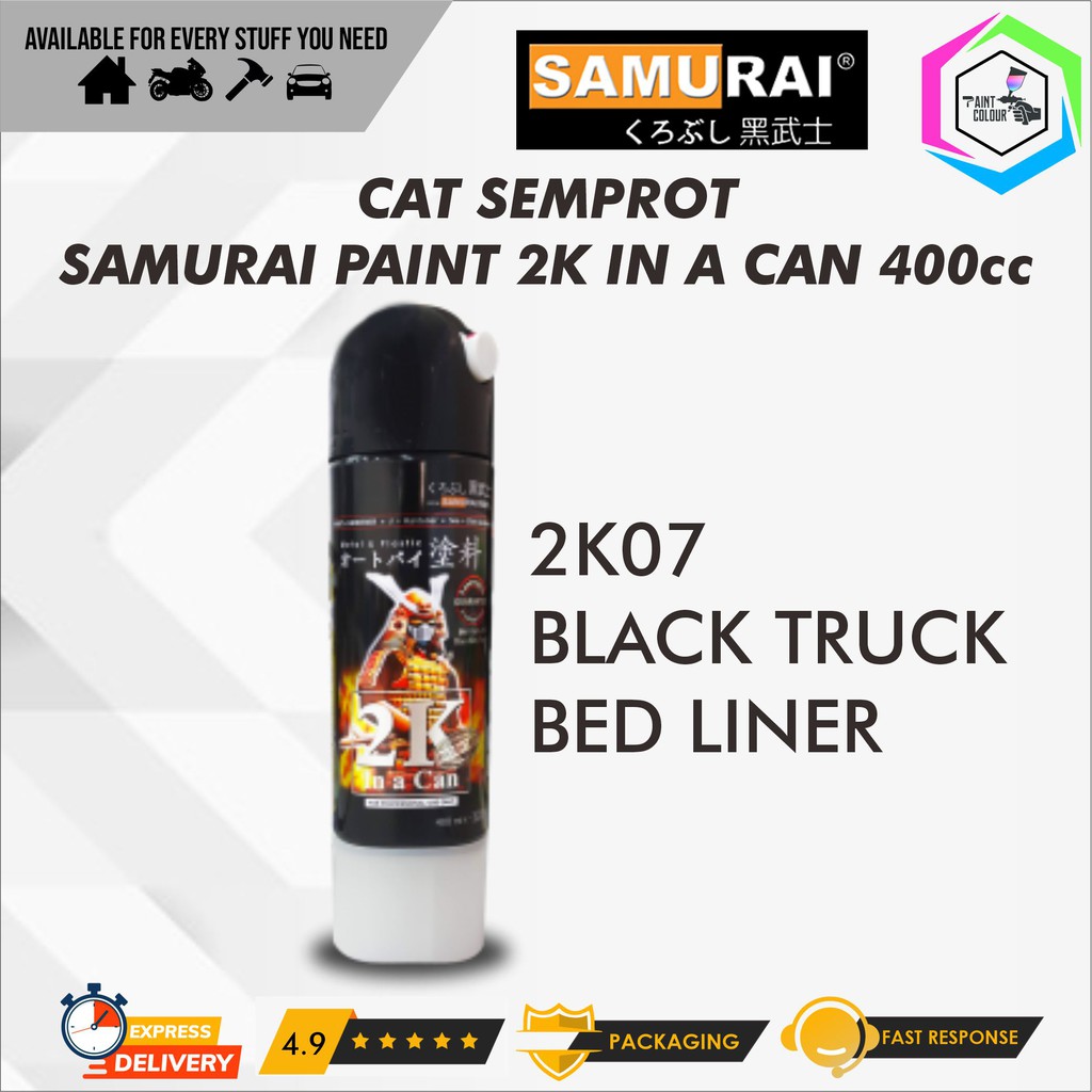 Samurai Paint 2K In A Can 2K07 Epoxy Black Truck / Bak Mobil