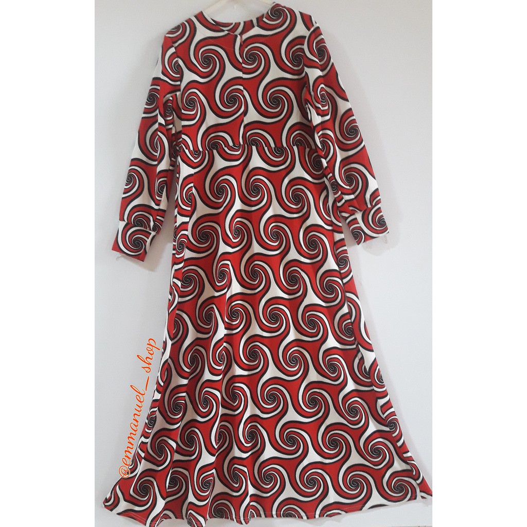 Baju Gamis Syarii Merah Putih