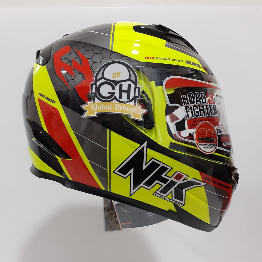 HELM NHK RX9 NAVY YELLOW FLO NHK RX-9 NAVY NHK RX NINE YELLOW FLOURECENT