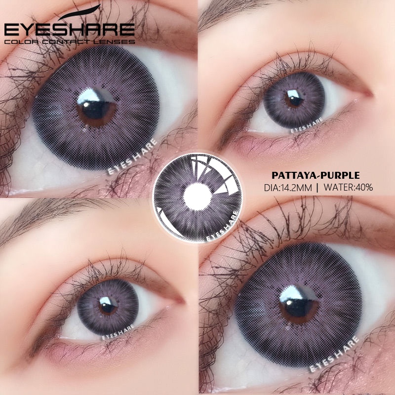 [✅COD]EYESHARE softlens natural korea style grey normal big eyes soflens Gankyu softlens Eos sole three gray Minus 0.00 Soflen Model Terbaru 2023