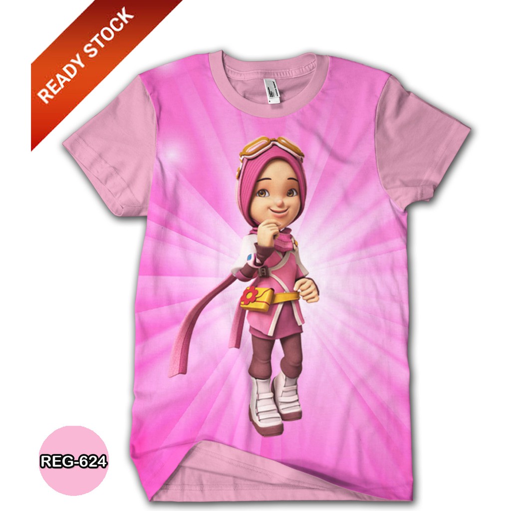 Baju BoBoiBoy Yaya 3D Baju Anak Cewe Boboiboy Yaya #REG-624