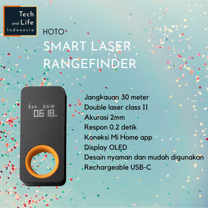 HOTO Smart Laser Rangefinder Meteran Pengukur Jarak Laser Digital