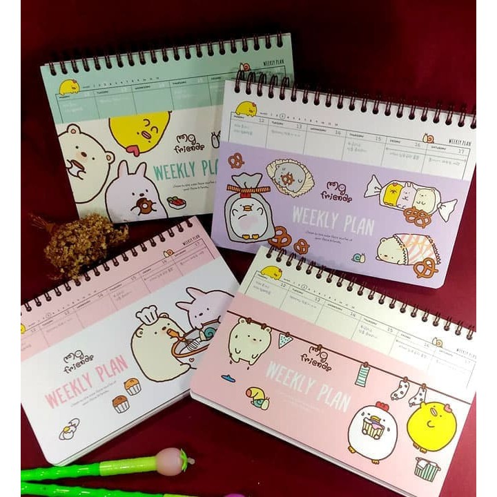 

Unik Weekly Planner / Buku Tulis Agenda Diary - Cute Friends Murah