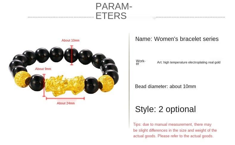 Gelang Emas 3D Bahan Obsidian Agate Untuk Pasangan