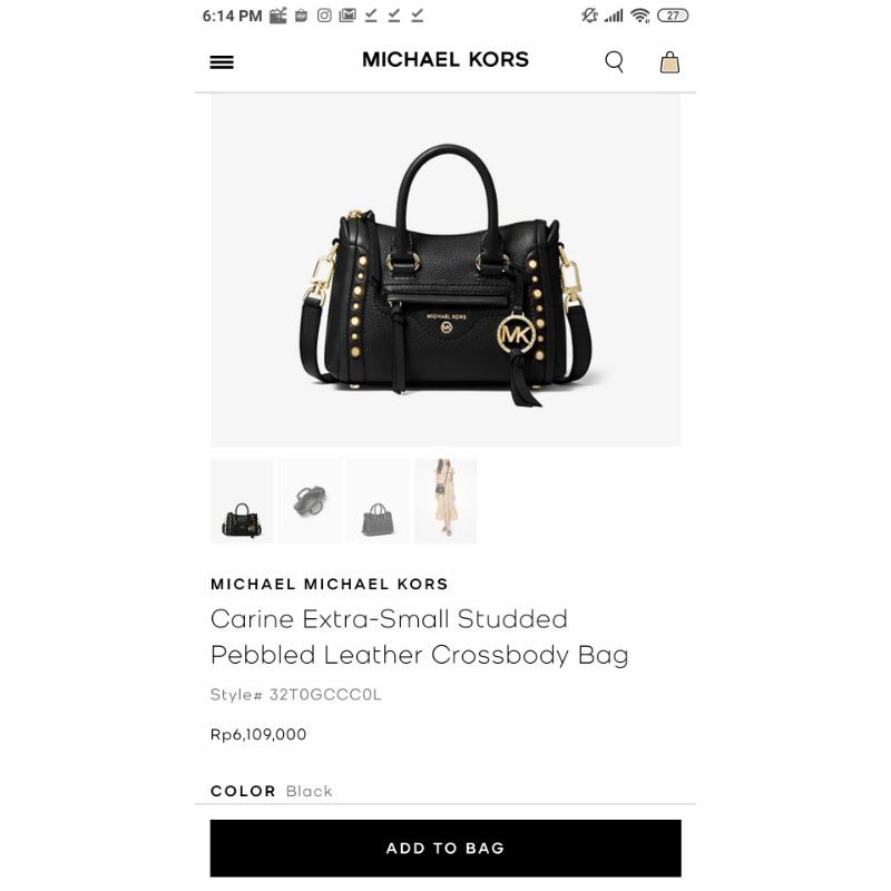 Michael Kors Carine small cross body original