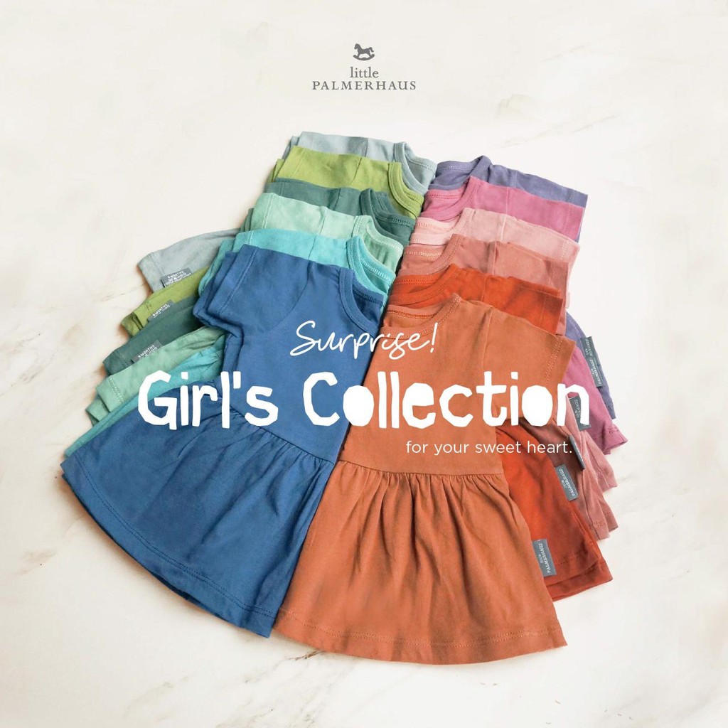 1.1 SALE Little Palmerhaus Peplum Tee Set Girl Ruffle Set Anak Perempuan 6 Bulan - 3 Tahun CBKS