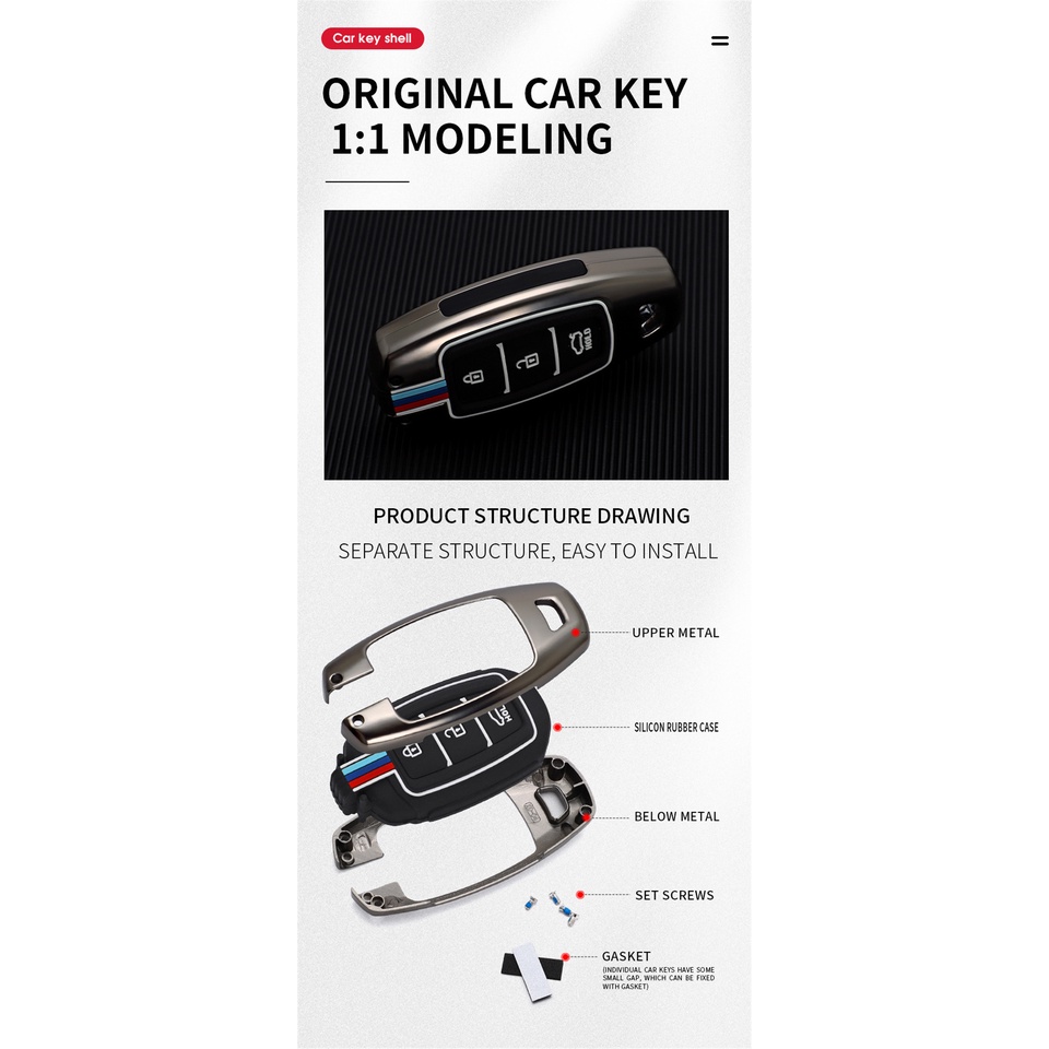 Case Pelindung Remote Kunci Mobil Untuk Hyundai Ix35 2015 2016 2017 2018 2019 2020 2021