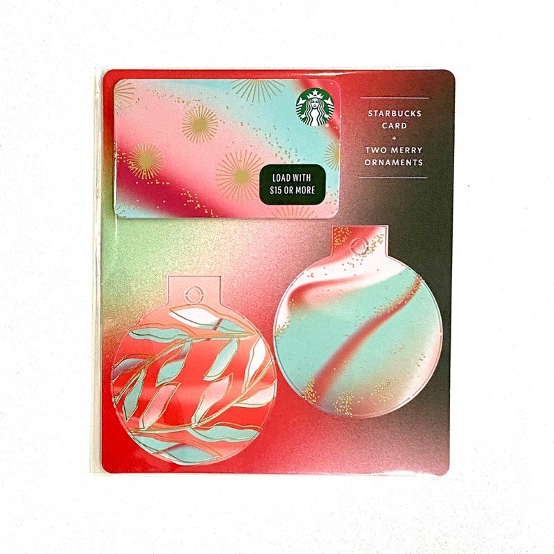 Mini Card and Ornaments Starbucks Card Set Holiday 2020 Kartu Paper US