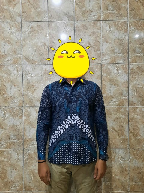 Batik Couple Keluarga Sania Ruffle Ori Ndoro Jowi Termurah Motif Dimensi Abu