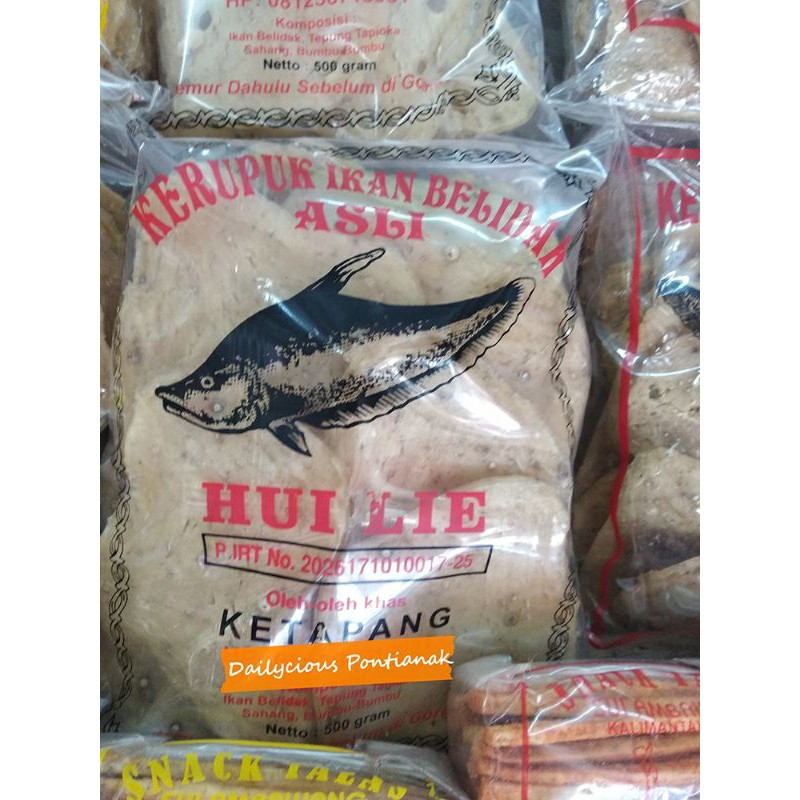 KERUPUK IKAN BELIDAK HUI LIE