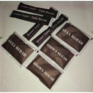 

Brown Sugar / Gula Semut / Gula Merah Kemasan Stick & Sachet 6gr-8gr per 100pcs