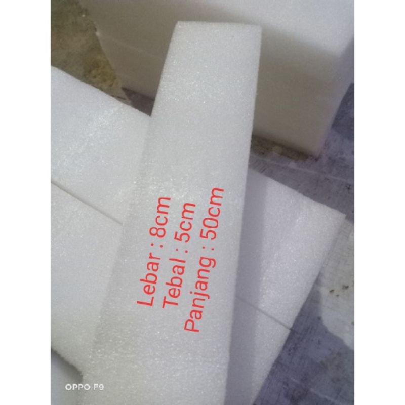 Gabus Elastis (8cm x 5cm x 50cm) Oasis Floral Foam Busa Bunga Gabus Hias Dekorasi