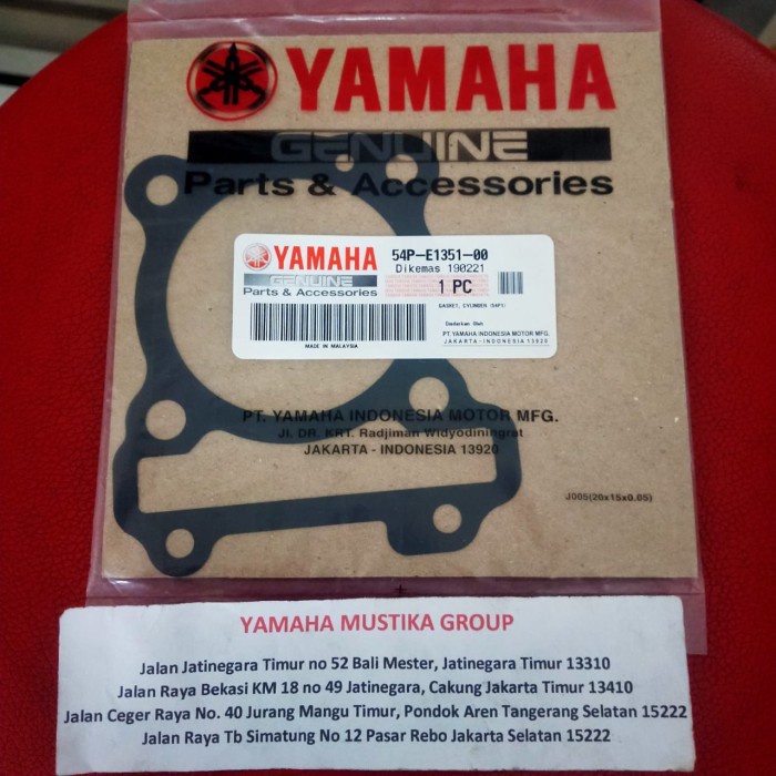 Paking blok Mio J, Mio Gt, Soul Gt 115 Original Yamaha