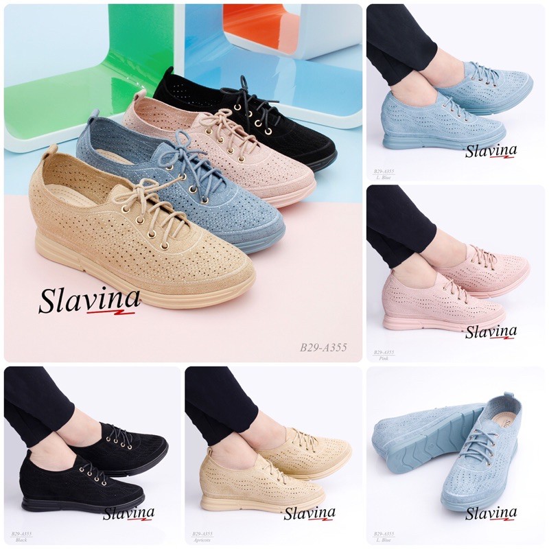 [JS18]Slavina Natania Wedges* With Colourtone Outsole Series *#B29-A355