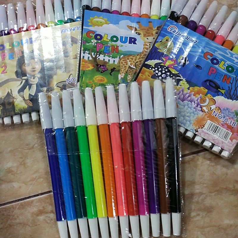 

Colour Pen Amanda 12 Colour / Spidol Amanda 12 Warna