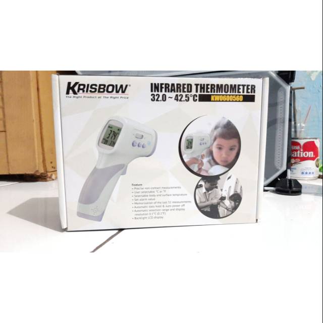 Infrared thermogun untuk ukur suhu badan KRISBOW