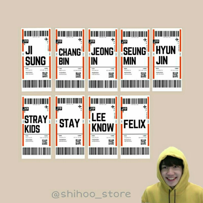 

minimal pembelian 4 pcs || Sticker Barcode Stray kids