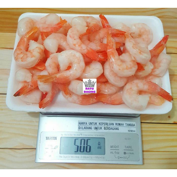 

Udang Cooked / Udang Matang Kupas Bersih @500gr