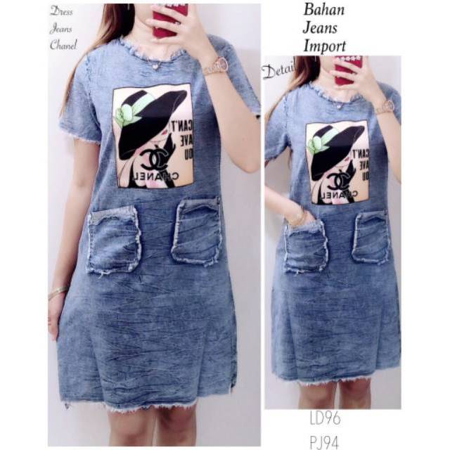 Dres jeans chanel topi (2 warna)
bahan jeans import
fit Ld 96 pj 94