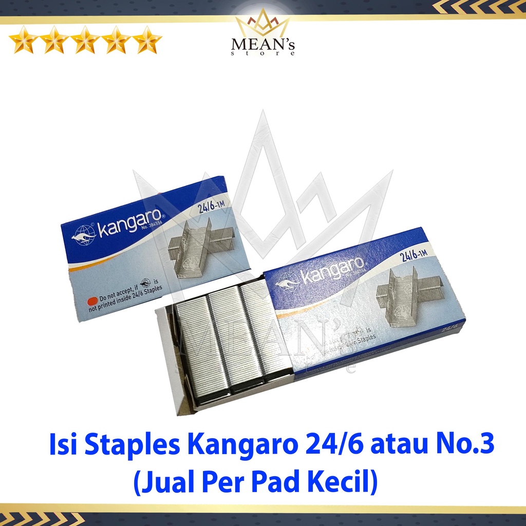 

Isi Staples Kangaro No.24/6-1M / Reffil Stapler Kangaro No.24/6-1M