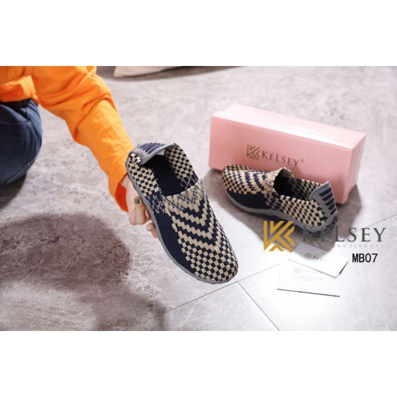 Kelsey Sepatu Rajut /  Sepatu Rajut Slip On  Wanita MB07 Flats Shoes Rajut anyaman