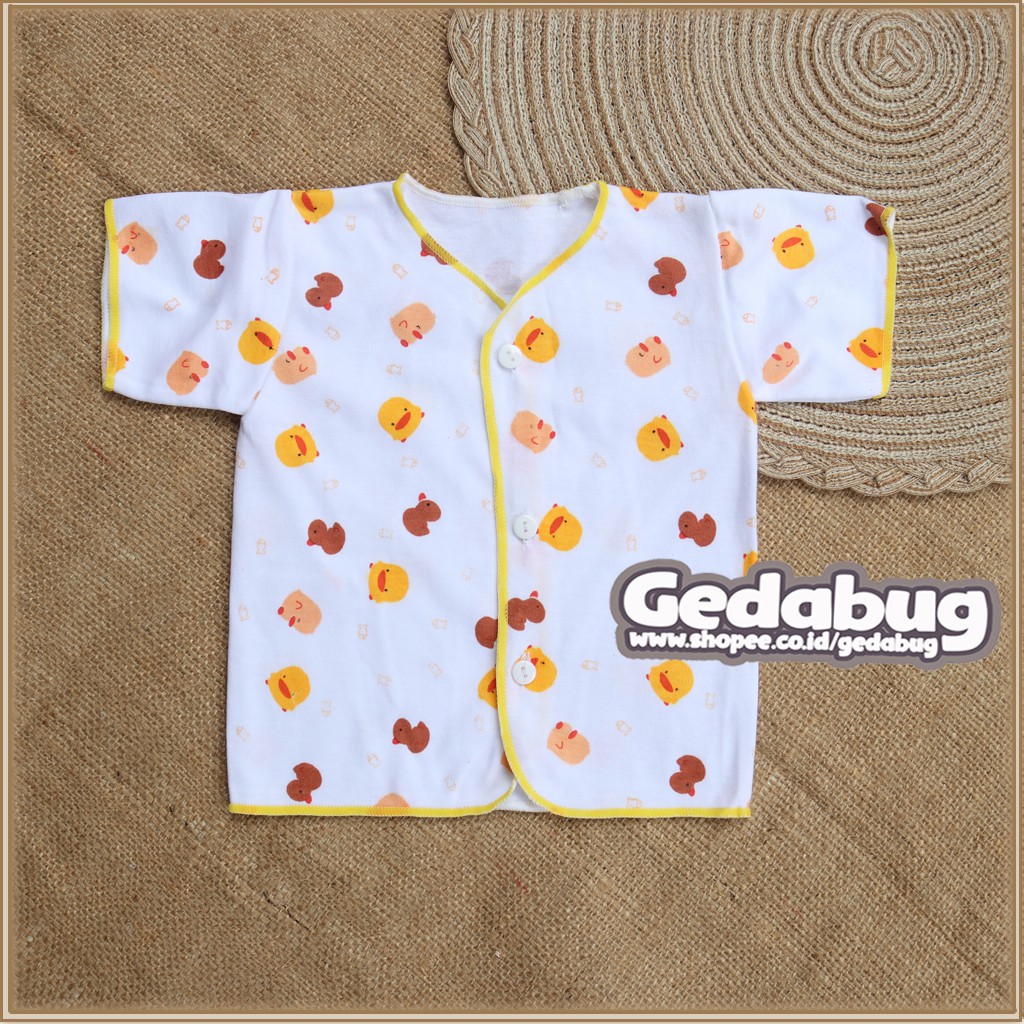 6pcs - Baju Shankusen Pendek | Baju New Born Bayi Motif Pino Piko