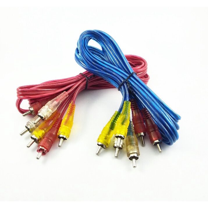 KABEL RCA 3R - 3R TRANSPARAN 1,5M FULL/ KABEL 3 JACK RCA TO 3 JACK RCA 1,5M TRANSPARAN/ KABEL AUDIO/ KABEL VIDEO/ KABEL AUDIO VIDEO MURAH/ KABEL AUDIO VIDEO BAGUS