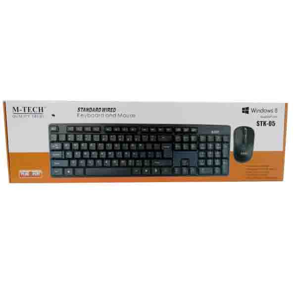 Keyboard Paket Mouse M-Tech STK 05 STK-05 STK05 USB Combo